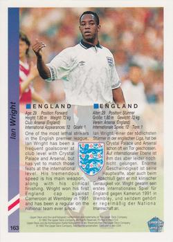 1993 Upper Deck World Cup Preview (English/German) #163 Ian Wright Back