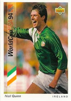 1993 Upper Deck World Cup Preview (English/German) #179 Niall Quinn Front