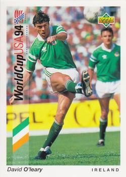 1993 Upper Deck World Cup Preview (English/German) #180 David O'Leary Front