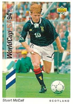 1993 Upper Deck World Cup Preview (English/German) #186 Stuart McCall Front