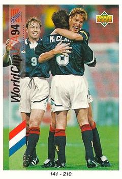 1993 Upper Deck World Cup Preview (English/German) #200 Checklist 141-210 Front