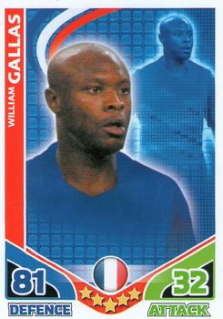 2010 Topps Match Attax England 2010 #NNO William Gallas Front