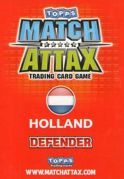 2010 Topps Match Attax England 2010 #NNO Andre Ooijer Back