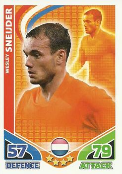 2010 Topps Match Attax England 2010 #NNO Wesley Sneijder Front