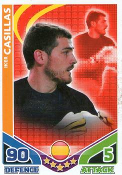 2010 Topps Match Attax England 2010 #NNO Iker Casillas Front