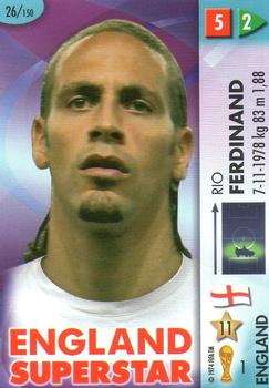 2006 Panini Goaaal! World Cup Germany #26 Rio Ferdinand Front