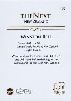 2012 Futera Unique World Football #198 Winston Reid Back