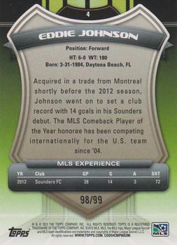 2013 Topps MLS - Purple #4 Eddie Johnson Back