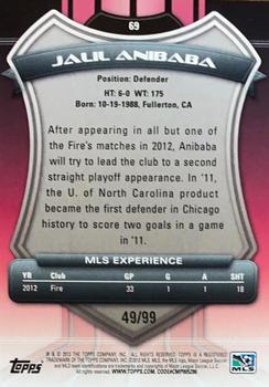 2013 Topps MLS - Purple #69 Jalil Anibaba Back