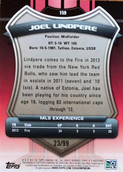 2013 Topps MLS - Purple #159 Joel Lindpere Back