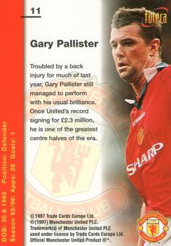 1997 Futera Manchester United #11 Gary Pallister Back