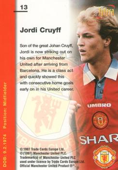 1997 Futera Manchester United #13 Jordi Cruyff Back