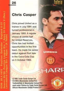1997 Futera Manchester United #26 Chris Casper Back