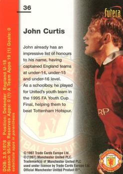 1997 Futera Manchester United #36 John Curtis Back