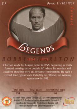 1997 Futera Manchester United #37 Bobby Charlton Back