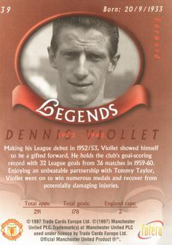 1997 Futera Manchester United #39 Dennis Viollet Back