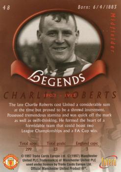 1997 Futera Manchester United #48 Charlie Roberts Back
