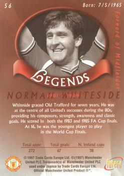 1997 Futera Manchester United #56 Norman Whiteside Back