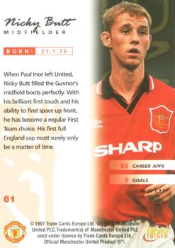 1997 Futera Manchester United #61 Nicky Butt Back