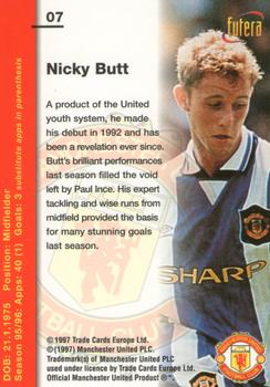 1997 Futera Manchester United #07 Nicky Butt Back