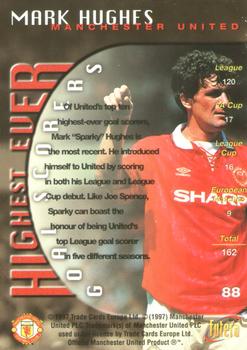 1997 Futera Manchester United #88 Mark Hughes Back
