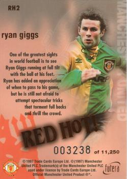1997 Futera Manchester United - Red Hot Bronze #RH2 Ryan Giggs Back