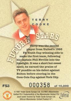 1997 Futera Manchester United - Future Stars Silver #FS3 Terry Cooke Back