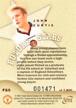 1997 Futera Manchester United - Future Stars Bronze #FS5 John Curtis Back