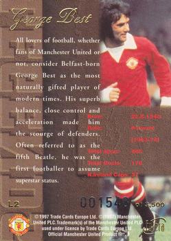 1997 Futera Manchester United - Legends Gold #L2 George Best Back