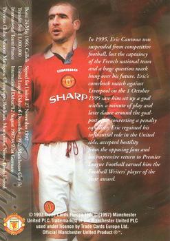 1997 Futera Manchester United - Binder Card Bronze #NNO Eric Cantona Back