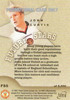 1997 Futera Manchester United - Future Stars Gold Promo #FS5 John Curtis Back