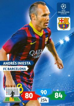 2013-14 Panini Adrenalyn XL UEFA Champions League #69 Andres Iniesta Front