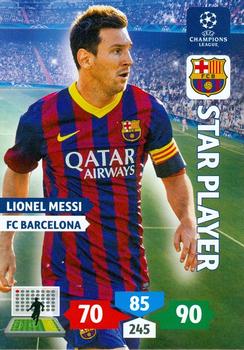 2013-14 Panini Adrenalyn XL UEFA Champions League #72 Lionel Messi Front