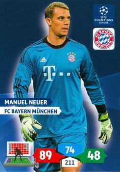 2013-14 Panini Adrenalyn XL UEFA Champions League #82 Manuel Neuer Front