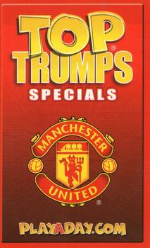 2003 Top Trumps Specials Manchester United #NNO Paul Scholes Back