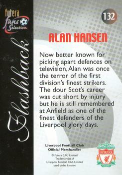 2000 Futera Fans Selection Liverpool #132 Alan Hansen Back