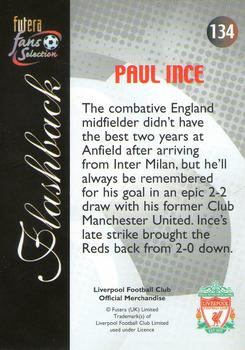 2000 Futera Fans Selection Liverpool #134 Paul Ince Back
