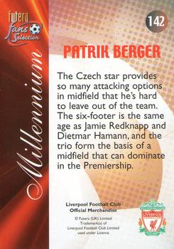 2000 Futera Fans Selection Liverpool #142 Patrik Berger Back