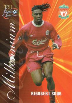 2000 Futera Fans Selection Liverpool #146 Rigobert Song Front