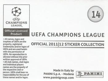 2011-12 Panini UEFA Champions League Stickers #14 Toni Kroos Back