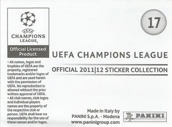 2011-12 Panini UEFA Champions League Stickers #17 Franck Ribery Back