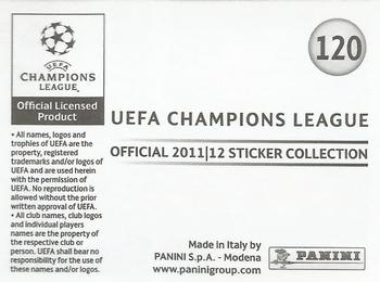 2011-12 Panini UEFA Champions League Stickers #120 Joe Cole Back