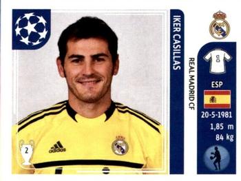 2011-12 Panini UEFA Champions League Stickers #210 Iker Casillas Front