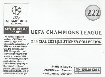 2011-12 Panini UEFA Champions League Stickers #222 Kaka Back