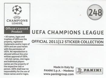 2011-12 Panini UEFA Champions League Stickers #248 Gregory van der Wiel Back