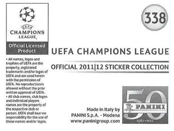 2011-12 Panini UEFA Champions League Stickers #338 Kevin de Bruyne Back