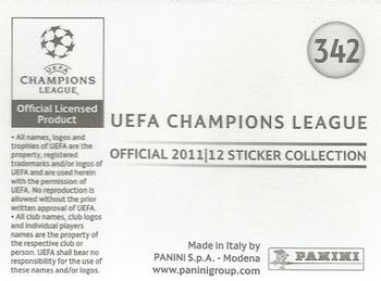 2011-12 Panini UEFA Champions League Stickers #342 Marvin Ogunjimi Back
