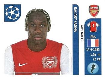 2011-12 Panini UEFA Champions League Stickers #350 Bacary Sagna Front