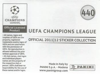 2011-12 Panini UEFA Champions League Stickers #440 Alex Teixeira Back