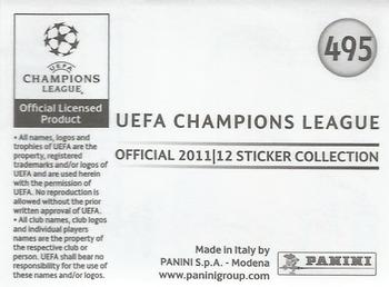 2011-12 Panini UEFA Champions League Stickers #495 Alexis Sanchez Back